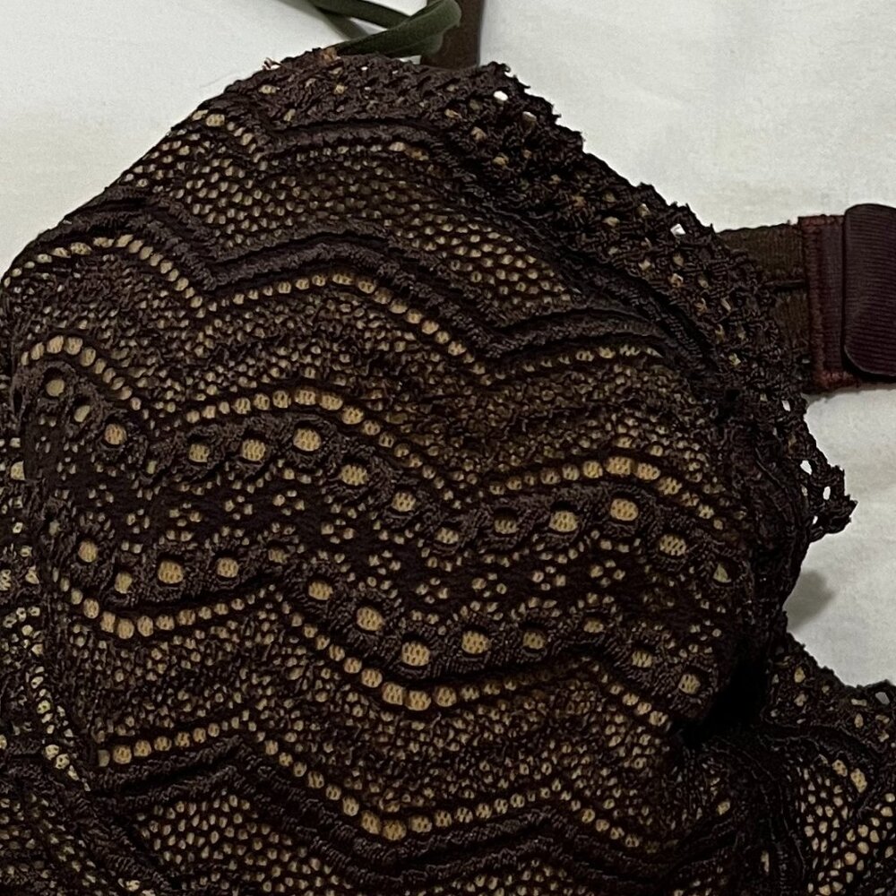 Cosabella Chocolate Lace Bra Size 3 34C